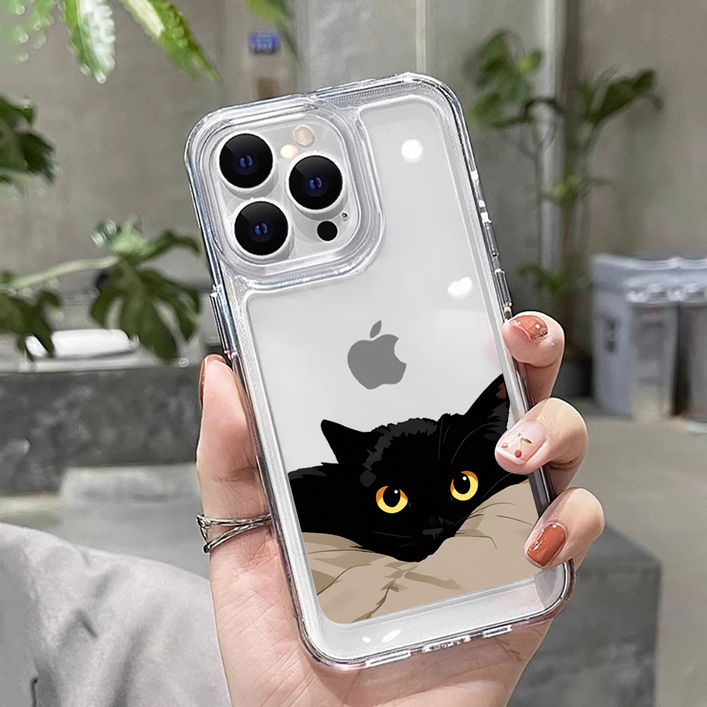 Xiaomi Redmi Note 13 - Gato preto engraçado casal moda caso
