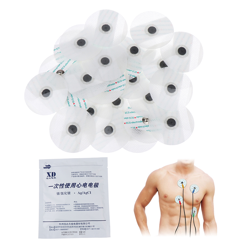 Ecg Patch Monitor - 50 pçs/saco eletrodo remendo médico descartável