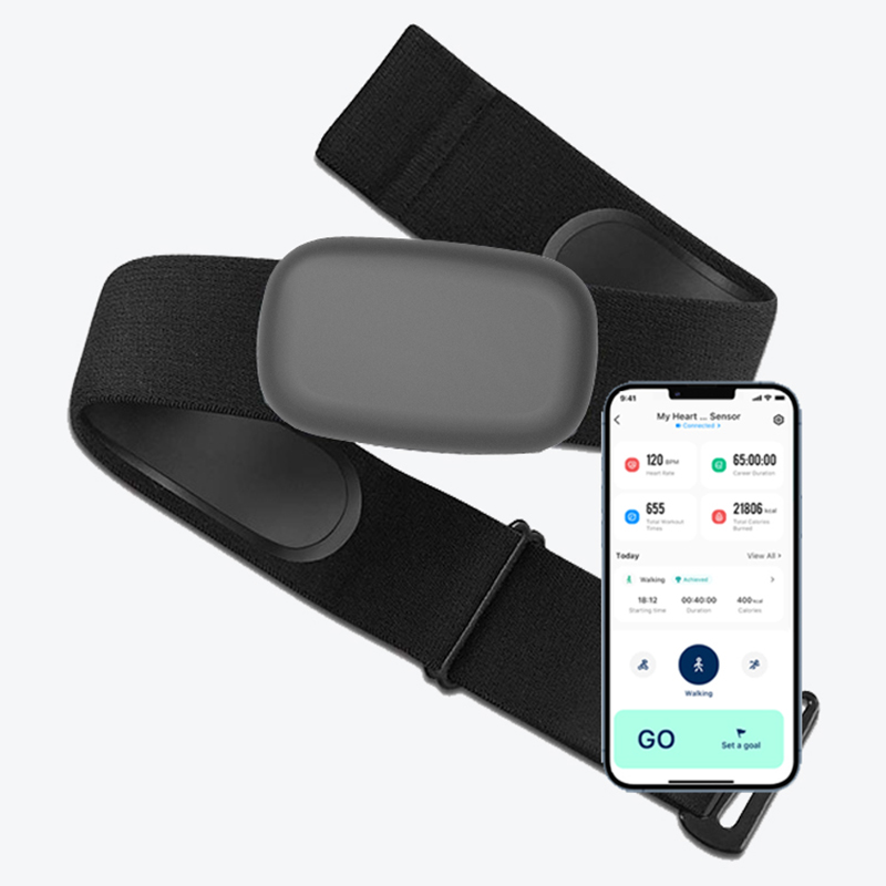 Breath Rate Monitor - FITCENT5.3 Khz Peito Heart Rate Monitor