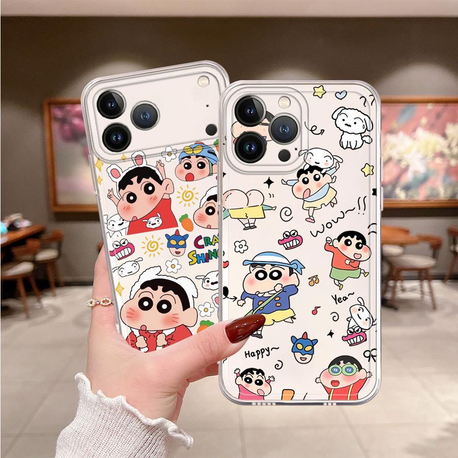 Apple Iphone 15 Pro Max - Capa de Celular Macia Cra-yons Shin-chans