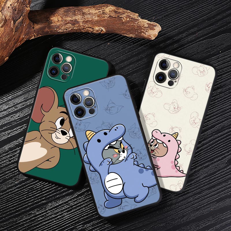 Apple Iphone 15 Pro Max - Capa Traseira Macia J-Jerrys Mouse T-Toms